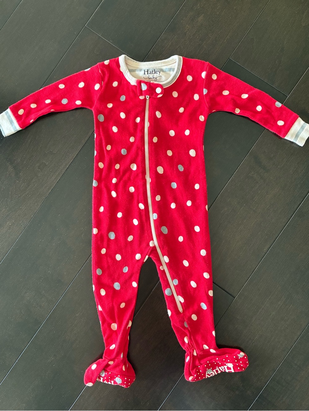 Hatley Red Polka Dot Footed One-Piece Pajama